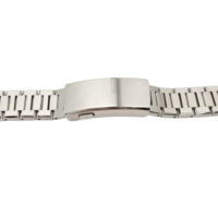 Bracelet de montre en acier inoxydable brossé fin - Léger, lisse, ajustement universel, construction robuste pour montres de style rétro et professionnel