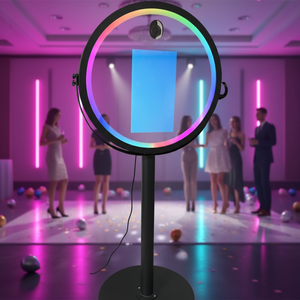 Miroir magique rond de 21,5 pouces, machine tout-en-un pour photomaton compatible avec écran tactile, pour mariage et fête - Product Image 1