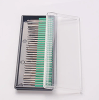 Ensemble de 30 fraises diamantées de 2,35 mm, fraises diamantées pour perceuse à ongles, outils de pédicure et de manucure, gravure et polissage de bijoux