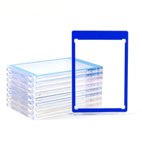 Porte-cartes magnétique One Touch 35pt avec protection UV, étui rigide en plastique, bord diamanté et bords colorés