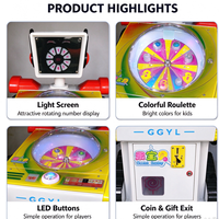 Distributeur automatique de capsules mécaniques rotatives pour jouets, en métal et plastique, pour bonbons et capsules pour enfants