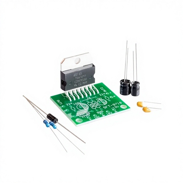 TDA7297 Amplifier Board Kit DC 12V Pure Power Amplifier 20 Stereo Channels 15W+15W Electronic DIY Kit