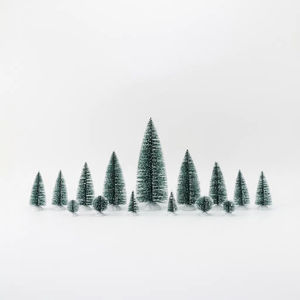 15 Stuks Mini Decor Kunstmatige Kerstboom Mini Sisal Bomen Voor Kerst Decor Feest Thuis Tafel Ambachtelijke Decoraties Met Pp Basis - Product Image 1