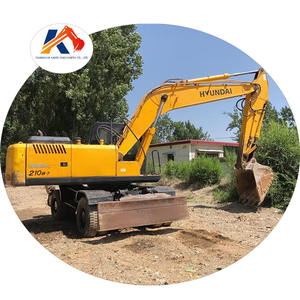 Excavadora de ruedas Hyundai 210W-7 Original usada de Corea del Sur, máquina de movimiento de tierras de segunda mano 210w-7 de alta calidad a la venta - Product Image 1