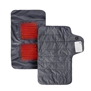 Coussin chauffant électrique réglable avec 3 niveaux de chaleur, batterie externe, camping, trekking - Product Image 1