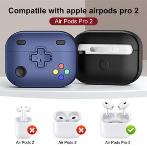 Funda para <span class=keywords><strong>Airpods</strong></span> 4, compatible con <span class=keywords><strong>Airpods</strong></span> 1, 2, 3 / Pro 2, diseño creativo de consola de juegos, estuche 3D de dibujos animados para auriculares con llavero - Product Image 3
