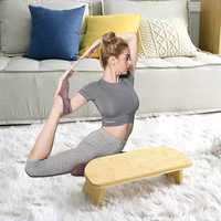 Vente en gros de tabouret de yoga méditation en bambou pliable et portable au design moderne pour le salon et la chambre à coucher