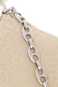 Sac de créateur best-seller de loin 100% Mini sac à main Rachel ivoire en cuir véritable avec chaîne métallique de décoration - Product Image 4