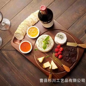 Wooden Cheese Tray Square Steak Pizza Platter Home Fruit Dessert Serving Tray Ready To Eat Food Elegant Design - Product Image 2