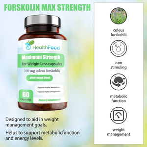 OEM ODM Capsules de perte de poids à force maximale 500 MG Mélange végétal de Coleus Forskohlii Soutient le métabolisme et l'énergie - Product Image 4