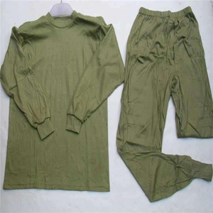 HBU812 Winter Full Cotton Underwear for Workers Miners Elderly-O <b>Neck</b> Shirts and Pants Home Textile Product - Product Image 2