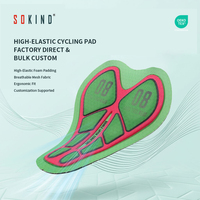 Sokind Sk565 Coussinet de cyclisme 3D en gel perforé respirant à séchage rapide en Spandex/Nylon sans couture pour homme