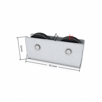 Rueda de Nylon Silenciosa para Ventana, Polea de Aleación de Zinc para Herrajes de Puertas Corredizas