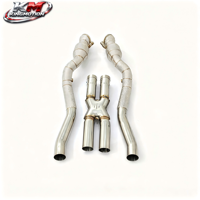 Système de downpipe catalytique KM Premium SS304 Euro 6 pour Ferrari F12 Berlinetta FF 812 Superfast V12, échappement X-Pipe à haut débit