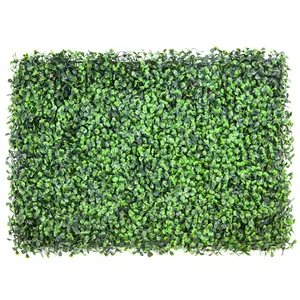UV Protected Artificial Boxwood Hedge Wall Panels Greenery Backdrop Outdoor Wedding Privacy Fence Backyard Artificial Plant