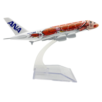 Modèle d'avion en alliage A380 de 16 cm avec logo personnalisable - Fournisseur d'usine Jouet d'aviation