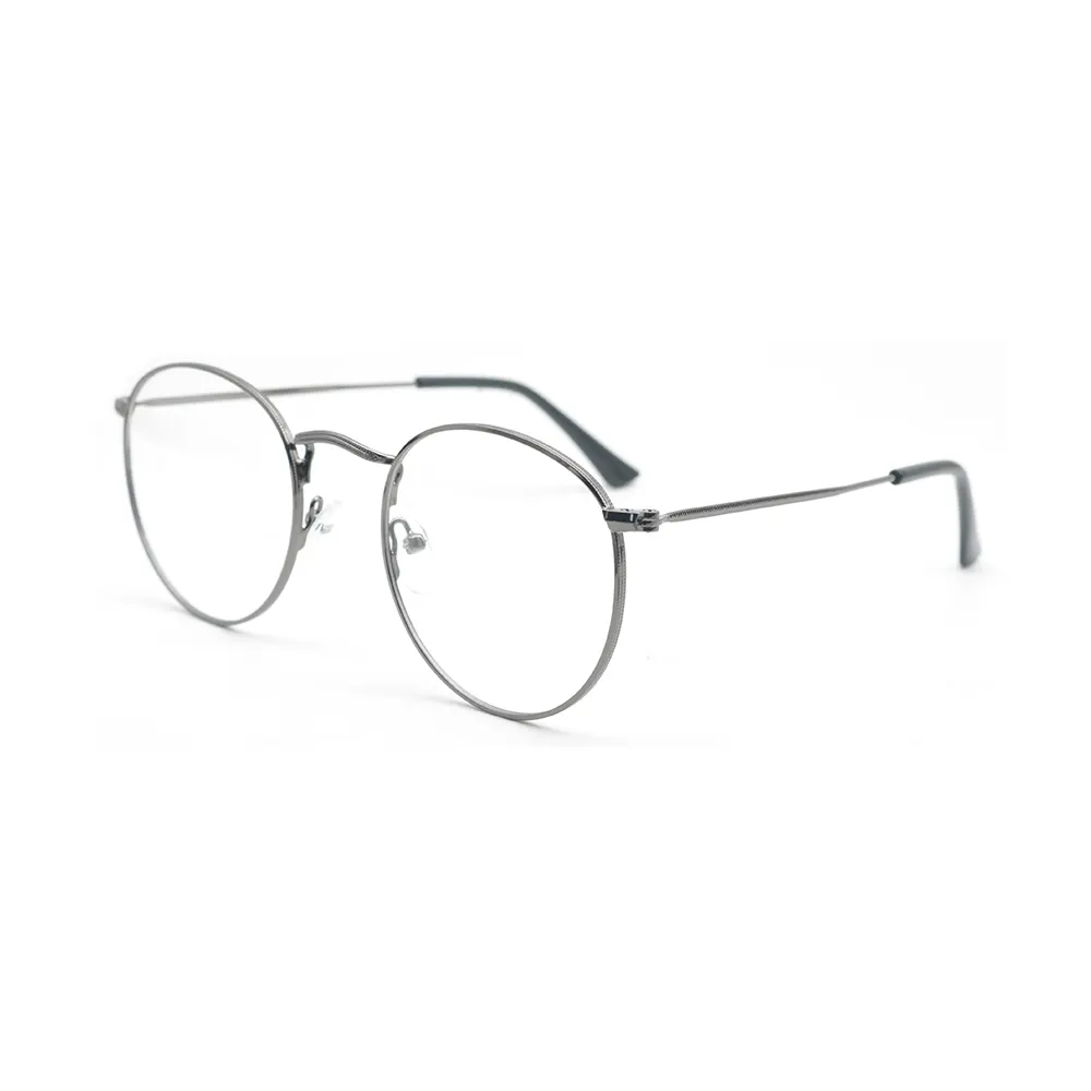 Vintage oem optical designs beach circle gun metal glasses frames