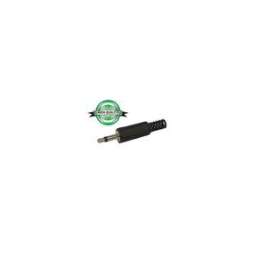 CONECTOR JACK MACHO 3,5mm cualquier marca-MONO PLÁSTICO NEGRO - Product Image 1