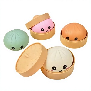 Juguete antiestrés de pan de 8.5 pulgadas, serie de juguetes de pan suave con expresiones realistas de colores y <span class=keywords><strong>olla</strong></span> de vapor, de rebote lento - Product Image 4