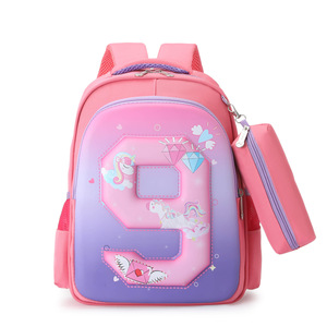 Kỹ thuật số trẻ em schoolbag 3D vỏ cứng xả nước học sinh tiểu học Túi ba lô - Product Image 5