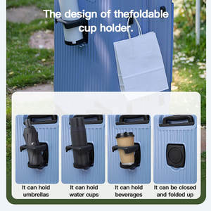 <span class=keywords><strong>Valise</strong></span> rigide à roulettes avec poignée souple, serrure à clé TSA, imperméable, ouverture frontale - Product Image 2