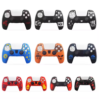 Coque de protection en silicone avec poignées pour manettes DualSense PS5 et joysticks offerts