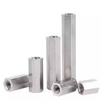 Factory Wholesale Stainless Steel Long Hexagon Nuts DIN 6334 Metric Thread Fasteners