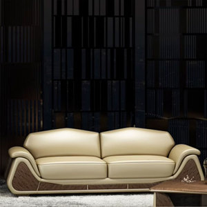 Mobiliário de escritório Liyu Estilo Moderno 3 Seaters Sofá de couro Tecido Sala Reclinável Teatro Clássico Sofá árabe Conjuntos Móveis - Product Image 1