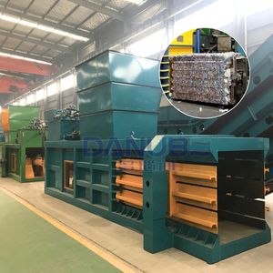 Broyeur de déchets et ligne de presse Presse à balles en plastique Compacteur de déchets Presse à balles pour recyclage - Product Image 1