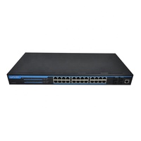 19 "en rack Montaje 16x10/100M + 2G Combo Web-Conmutador PoE inteligente