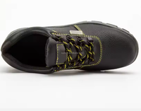 Zapatos de Seguridad para Hombre con Puntera de Acero Resistente a Pinchazos | Botas de Trabajo de Cuero Vacuno con Relieve Antideslizante, para Primavera, Verano, Otoño e Invierno