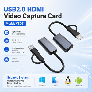 Tarjeta Capturadora de Video HDMI a USB C 4K 1080P 60Hz MS2109, Caja Capturadora de <span class=keywords><strong>Audio</strong></span> para Transmisión en Vivo OBS, Juegos, Cámara, <span class=keywords><strong>PC</strong></span>, Mac - Product Image 1