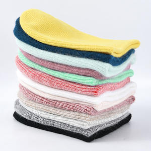 Gorro de punto acrílico de lana de Angora de piel de conejo al por mayor para mujer vestido cálido de invierno al aire libre estampado Digital para viajes - Product Image 2