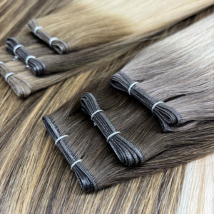Nuovo Arrivo: <span class=keywords><strong>Extension</strong></span> <span class=keywords><strong>Capelli</strong></span> <span class=keywords><strong>Naturali</strong></span> Ondulati Genius Weft, Doppia Trama Sottile Invisibile, <span class=keywords><strong>Capelli</strong></span> Vergini - Product Image 4