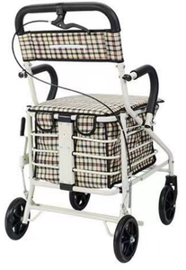 Çok fonksiyonlu 4 tekerlekler merdiven tırmanma alışveriş çantası arabası ön fermuar cep katlanır alışveriş sepeti arabası - Product Image 3