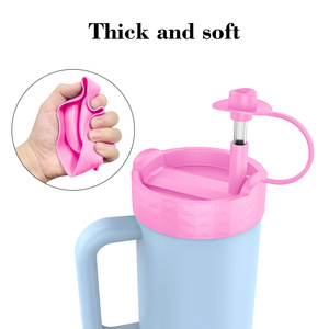 5 unids/set colorido multifuncional vaso de silicona Kit de accesorios para vaso Stanley <span class=keywords><strong>Quencher</strong></span> H2.0 40oz, funda para taza - Product Image 5