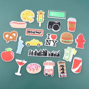 Charmes de chaussures populaires en caoutchouc écologique, en forme de chips de pommes de terre, de poulet frit, pour les fêtes, Noël, McDonald's, cadeaux, décoration de chaussures pour enfants, décoration de chaussures en sabot, bricolage - Product Image 6