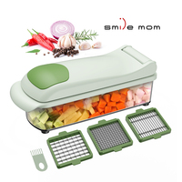 Multifunctionele Handmatige Mandoline Keukengereedschap Plastic Handpers Fruit Groente Snijden Nieuwe Uiensnijder Groentechopper