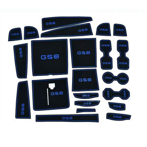 GAC Trumpchi GS8 – Tapis antidérapant en silicone noir pour fentes <span class=keywords><strong>de</strong></span> porte centrales et rangements <span class=keywords><strong>de</strong></span> gobelets, neuf, pour intérieur complet - Product Image 1