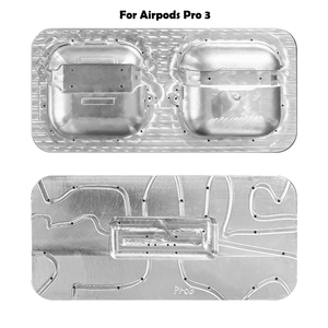 Moule de sublimation 3D Fonlyu pour coques d'<span class=keywords><strong>AirPods</strong></span> Pro 4 3 2 1 – Moule de protection rigide monocouche pour écouteurs Bluetooth à impression DIY - Product Image 6
