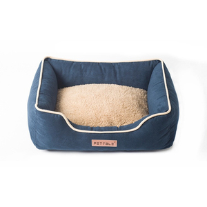 Wildleder Stoff Hundebetten Katzenbetten Rechteckig Kuscheln kleines Hundebett waschbar mit rutschfester Unterseite - Product Image 4