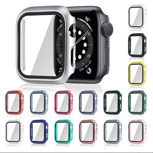 360 plein écran protecteur pare-chocs mat étui rigide pour <span class=keywords><strong>Apple</strong></span> <span class=keywords><strong>Watch</strong></span> série 7 8 9 10 couverture étui en verre trempé pour <span class=keywords><strong>Apple</strong></span> <span class=keywords><strong>Watch</strong></span> couverture - Product Image 5