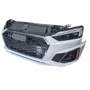 2023 <span class=keywords><strong>Audi</strong></span> A5 <span class=keywords><strong>front</strong></span> <span class=keywords><strong>bumper</strong></span> với đèn pha & tản nhiệt đặt sử dụng nhựa + ABS Bolt-on trắng/đen sơn - Product Image 5
