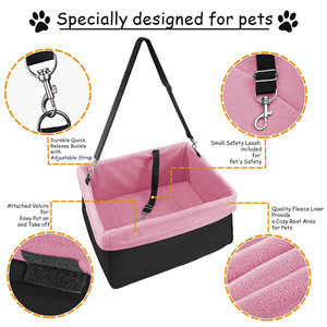 Asiento elevador portátil y transpirable para perros con altura ajustable y cinturón de seguridad desmontable, procedente de Guangdong - Product Image 3