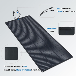 Panneau solaire flexible monocristallin <span class=keywords><strong>AHONY</strong></span> LS-220W 220W durable, efficacité 18%, pour extérieur, toit de camping-car, caravane, remorque, bateau, tente, OEM - Product Image 6