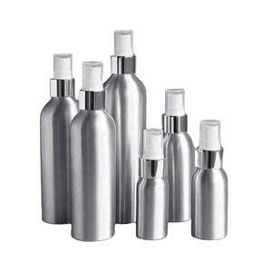 Aluminum 50ml 100ml 150ml Refillable <b>Mist</b> Spray <b>Bottle</b> 250ml Aluminium <b>Bottle</b> with Metal Silver Screw Cap - Product Image 4
