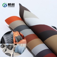 Tissu synthétique en microfibre tricotée à texture mate, résistant à l'usure, en PU, économique, pour l'intérieur des véhicules automobiles