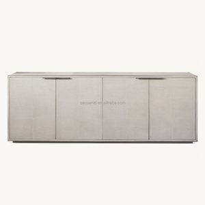 Sassanid-aparador de 4 puertas para sala de estar, diseño francés Art Deco, conjunto de lujo americano, Panel Shagreen - Product Image 2