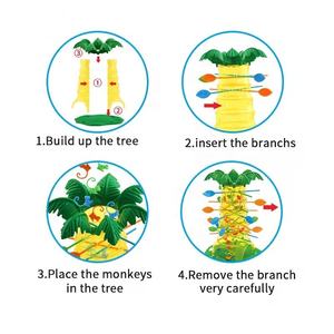 Giocattoli creativi divertenti per il tempo libero per bambini mini monkey tree climbing draw stick gioco da tavolo genitore-bambino interattivo scuola materna giocattolo set - Product Image 2