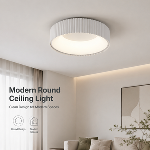 Plafonnier Led rond moderne à intensité variable, en acrylique et fer, avec télécommande, pour salon, chambre à coucher, décoration intérieure de la maison - Product Image 2